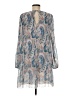 Wilfred 100% Polyester Paisley Blue Casual Dress Size M - photo 2