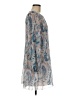 Wilfred 100% Polyester Paisley Blue Casual Dress Size M - photo 4