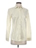 J. McLaughlin Metallic Ivory Long Sleeve Button-Down Shirt Size XS - photo 1