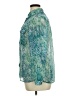 Unbranded 100% Polyester Paisley Green Long Sleeve Blouse Size XL (estimated) - photo 5
