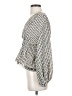 Max Studio 100% Polyester Silver Long Sleeve Blouse Size S - photo 5