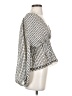 Max Studio 100% Polyester Silver Long Sleeve Blouse Size S - photo 4
