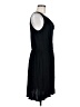 Apt. 9 Solid Black Casual Dress Size M - photo 4