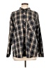 Assorted Brands Plaid Black Long Sleeve Blouse Size L - photo 1