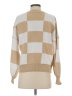 Unbranded 100% Acrylic Checkered-gingham Tan Turtleneck Sweater Size XS - photo 2
