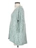 Sparkle & Fade Teal 3/4 Sleeve Top Size S - photo 5