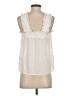 J.Crew 100% Polyester Ivory Sleeveless Blouse Size 2 - photo 2