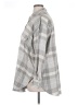 H&M Checkered-gingham Gray Long Sleeve Blouse Size XL - photo 5