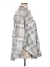 H&M Checkered-gingham Gray Long Sleeve Blouse Size XL - photo 4