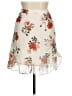 Assorted Brands 100% Polyester Floral Ivory Casual Skirt Size M - photo 1