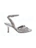 Mossimo Metallic Silver Heels Size 6 - photo 1