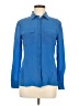 Sinclaire 10 100% Silk Blue Blouse Size 6 - photo 1