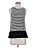MICHAEL Michael Kors Stripes Black Sleeveless Top Size S - photo 1