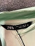 Zara 100% Polyester Green 3/4 Sleeve Blouse Size L - photo 7