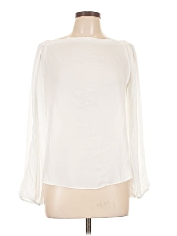 Red Saks Fifth Avenue Long Sleeve Blouse (view 1)