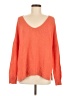 Lucky Brand Solid Orange Pullover Sweater Size M - photo 1