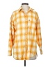 Levi's 100% Cotton Checkered-gingham Yellow Long Sleeve Button-Down Shirt Size XS - photo 1