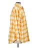 Levi's 100% Cotton Checkered-gingham Yellow Long Sleeve Button-Down Shirt Size XS - photo 4