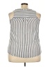 Monteau 100% Rayon Gray Sleeveless Button-Down Shirt Size 2X - photo 2