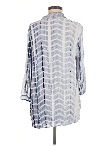 Just Living 3/4 Sleeve Button-Down Shirt (view 2)