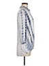 Just Living 100% Rayon Tie-dye Blue 3/4 Sleeve Button-Down Shirt Size M - photo 4