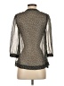 LA Made 100% Polyester Gray 3/4 Sleeve Blouse Size S - photo 2