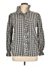 Unbranded 100% Polyester Checkered-gingham Black Long Sleeve Blouse Size XL - photo 1
