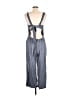 On The Road... 100% Rayon Solid Gray Jumpsuit Size L - photo 2