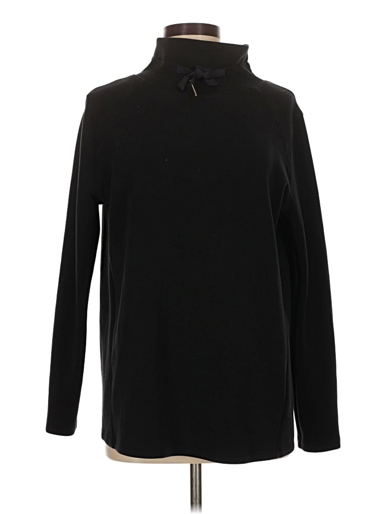Pre-owned Spanx Turtleneck Sweater In Black