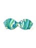 Rachel Lym Print Green Swimsuit Top Size M - photo 1