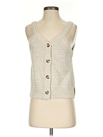 Madewell Rainbow Marled Wakefield Button-Front Sweater Tank (view 1)
