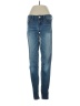 Express Jeans Solid Blue Jeans Size 0r - photo 1