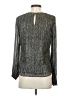 Banana Republic Metallic Silver Long Sleeve Blouse Size S - photo 2