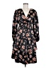 Ophelia Roe 100% Polyester Floral Black Casual Dress Size M - photo 1