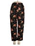 Unbranded Floral Black Casual Pants Size 4 - photo 1