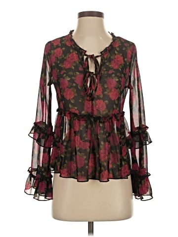 American Eagle Outfitters 3/4 Sleeve Blouse (view 1)
