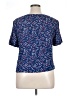 Bongo 100% Rayon Blue Short Sleeve Blouse Size XL - photo 2
