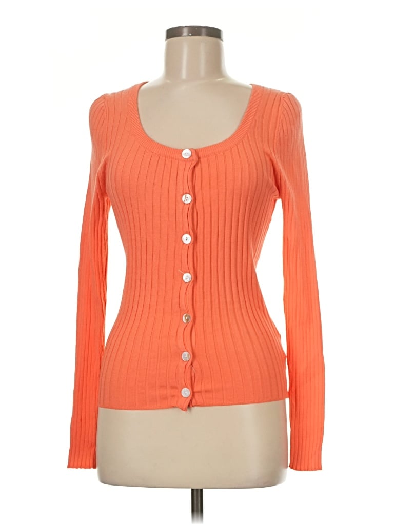 Pre-owned Frnch Cardigan Sweater In Orange