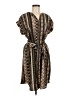 Shein Paisley Brown Casual Dress Size 6 - photo 1