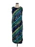 Koret 100% Polyester Graphic Blue Cocktail Dress Size 14 - photo 1