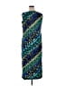Koret 100% Polyester Graphic Blue Cocktail Dress Size 14 - photo 2