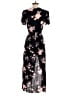 Miami Floral Black Cocktail Dress Size XS - photo 2