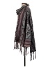 Free People Chevron-herringbone Gray Poncho Size S - photo 5