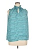 Worthington 100% Polyester Teal Sleeveless Blouse Size XL - photo 1