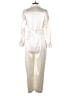 Zara Metallic Ivory Jumpsuit Size L - photo 2