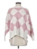 Sincerely Jules Checkered-gingham Pink Poncho Size S - photo 1