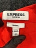 Express 100% Polyester Orange Long Sleeve Blouse Size S - photo 7
