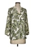 NYDJ Green 3/4 Sleeve Blouse Size S - photo 1