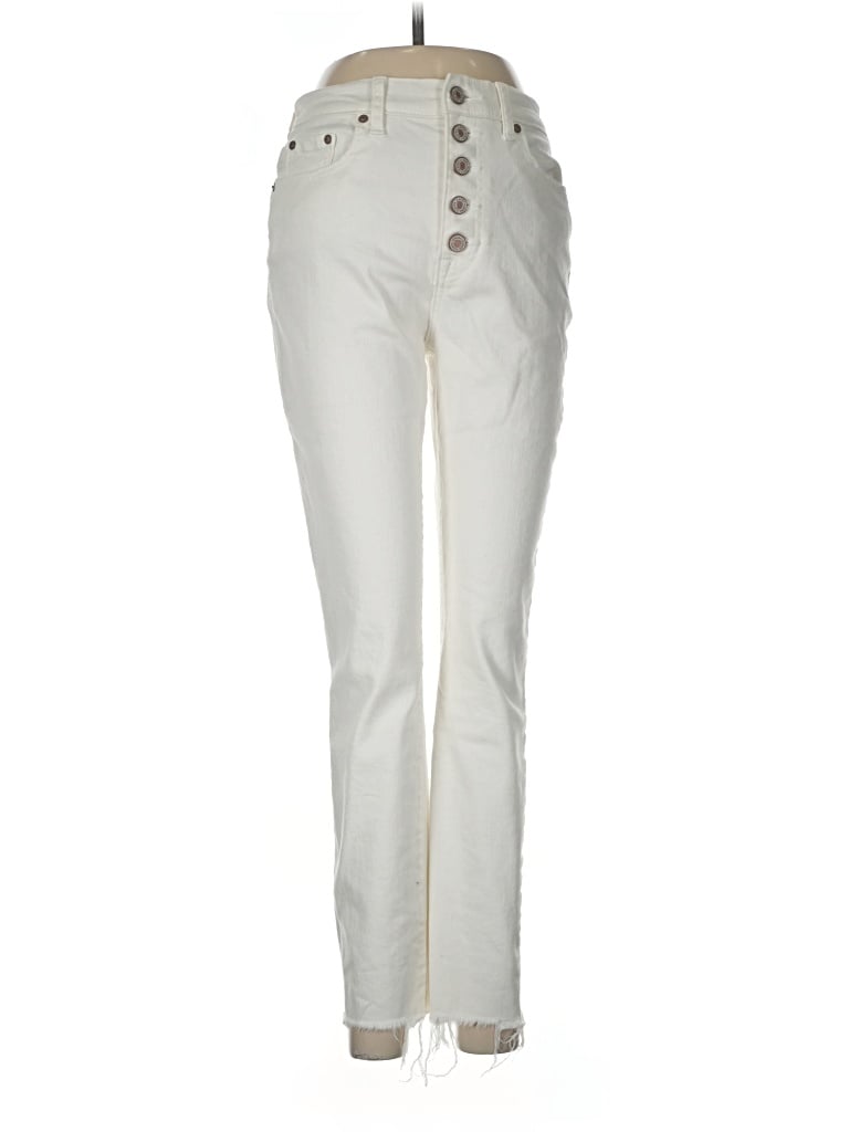 Pre-owned Zenana Jeans In Ivory