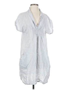 chinese dress ladies Crochet detail Italian linen Maxi Dress/ Cover up main image 1
